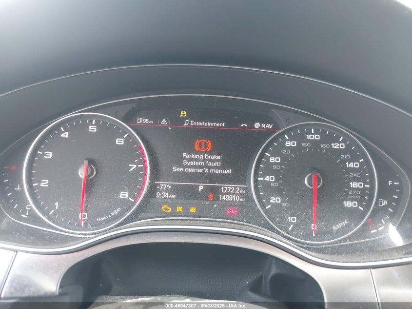 2012 AUDI A7 auction photo 7