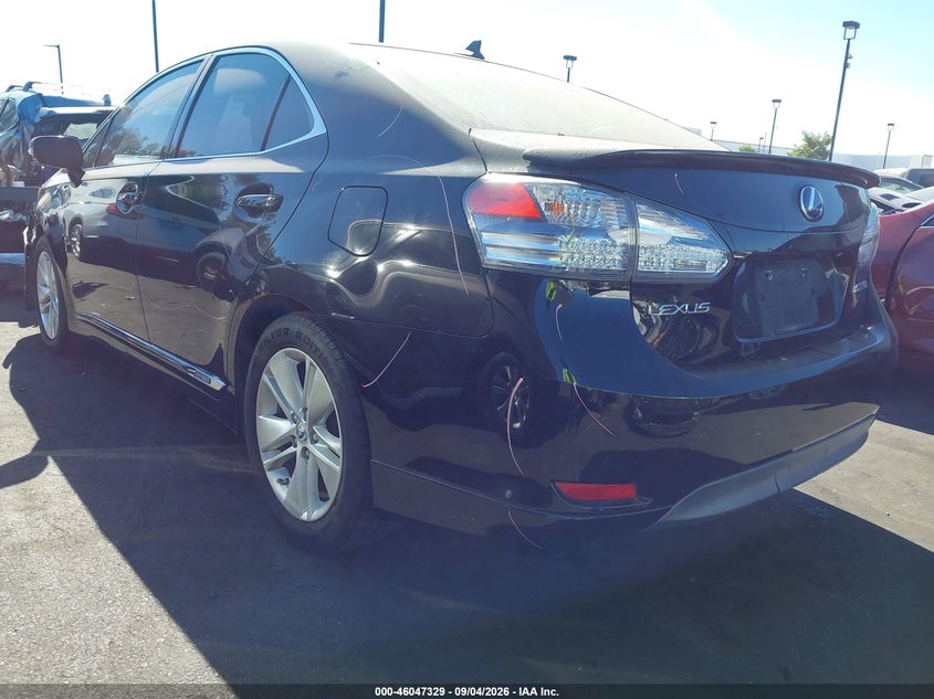 LEXUS HS 250H 2010 VIN JTHBB1BA4A2014275