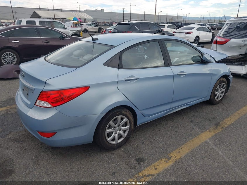 Vin: kmhct4ae4cu177150, lot: 46546789, hyundai accent gls 20124