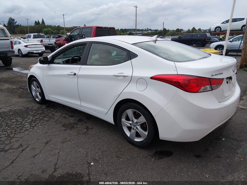 Vin: 5npdh4ae2dh269122, lot: 46546793, hyundai elantra gls 20133
