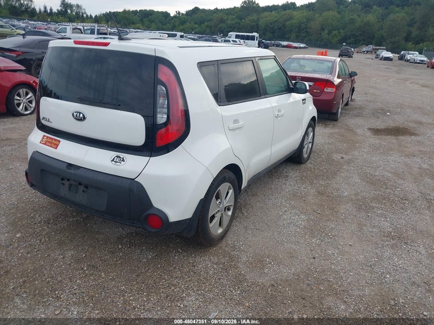 Vin: kndjn2a22g7263819, lot: 46546806, kia soul 20164