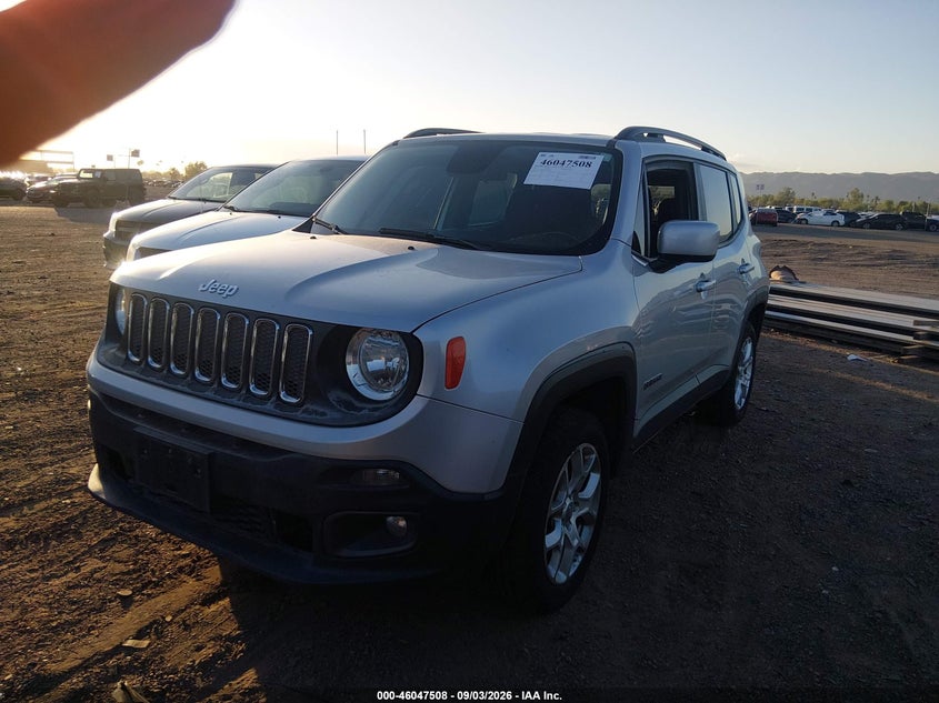 Vin: zaccjbbb1hpg28207, lot: 46546963, jeep renegade latitude 4x4 20172