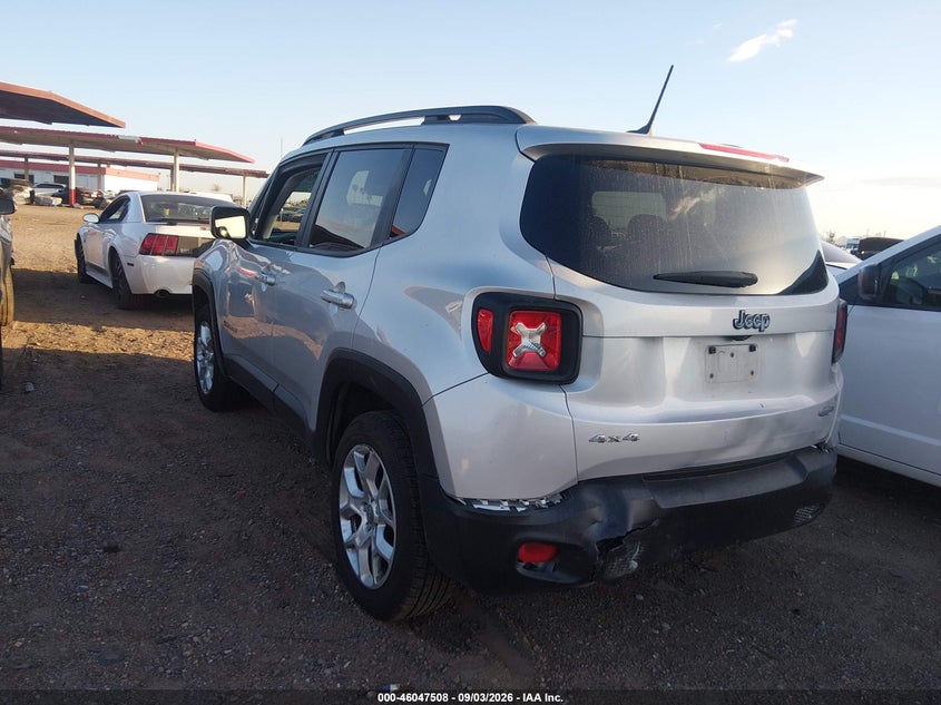 Vin: zaccjbbb1hpg28207, lot: 46546963, jeep renegade latitude 4x4 20173