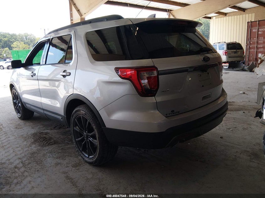 Vin: 1fm5k8d86hga85858, lot: 46547003, ford explorer xlt 20173