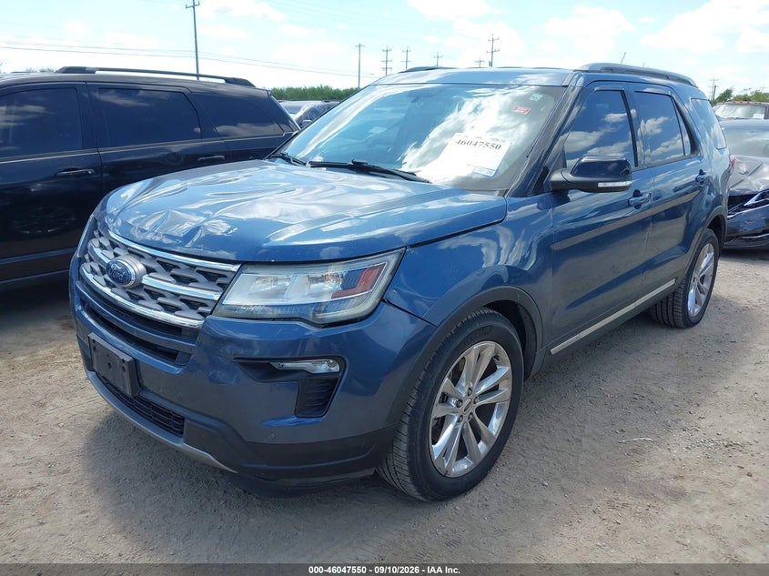 Vin: 1fm5k7d86jgb42432, lot: 46547005, ford explorer xlt 20182