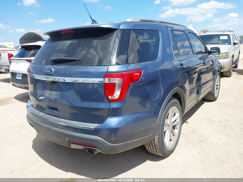 Vin: 1fm5k7d86jgb42432, lot: 46547005, ford explorer xlt 20184