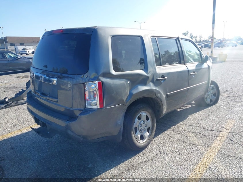 Vin: 5fnyf3h28db022716, lot: 46547025, honda pilot lx 20134