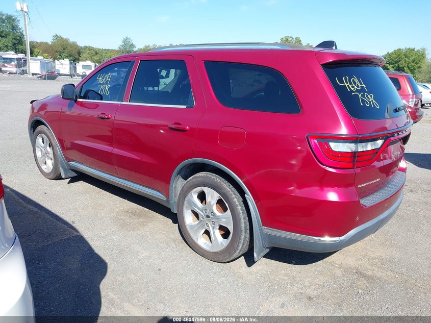 Vin: 1c4rdhdg7ec592178, lot: 46547053, dodge durango limited 20143