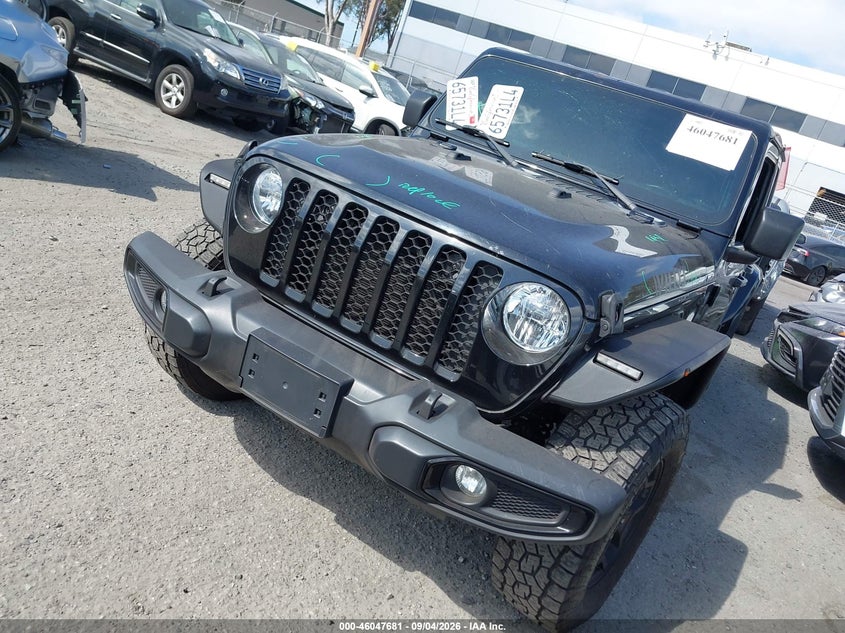 Vin: 1c6hjtag9nl144091, lot: 46547136, jeep gladiator willys 4x4 20222