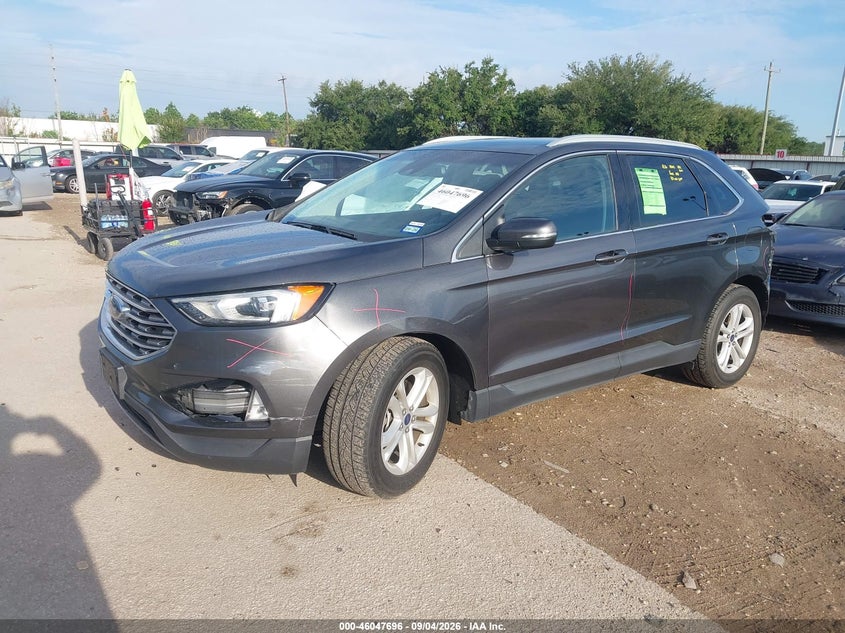 2020 Ford Edge Sel, Rear, IAAI, VIN 2FMPK4J92LBA71244 — photo 2