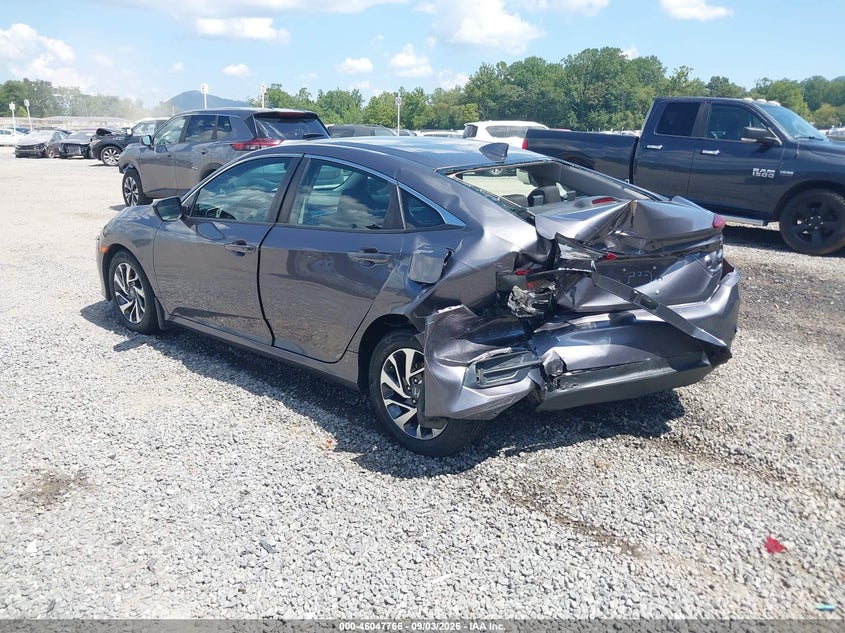 Vin: 19xfc2f73he010736, lot: 46547221, honda civic ex 20173