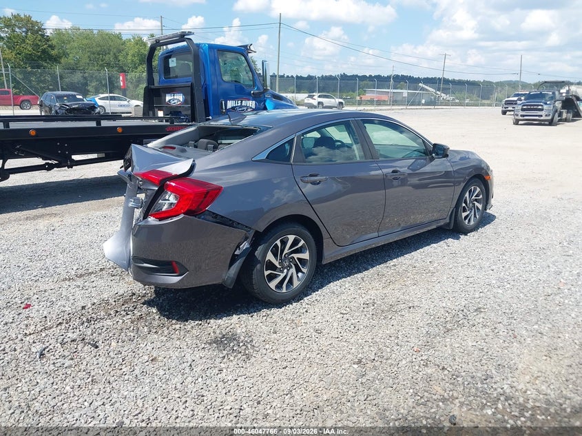 Vin: 19xfc2f73he010736, lot: 46547221, honda civic ex 20174