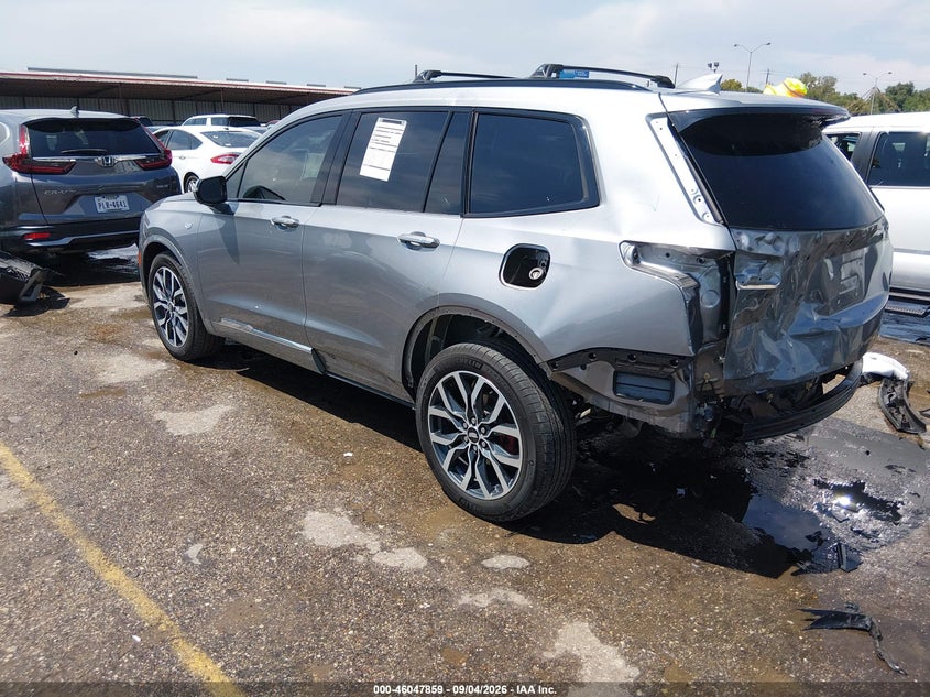 Vin: 1gykpgrsxsz131463, lot: 46547314, cadillac xt6 awd sport 20253