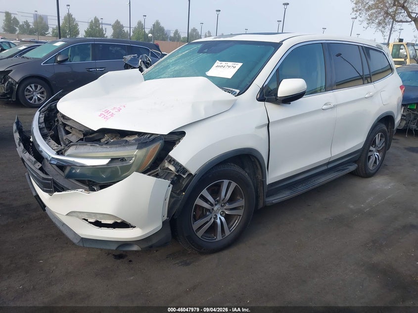 Vin: 5fnyf5h65gb018724, lot: 46547434, honda pilot ex-l 20162