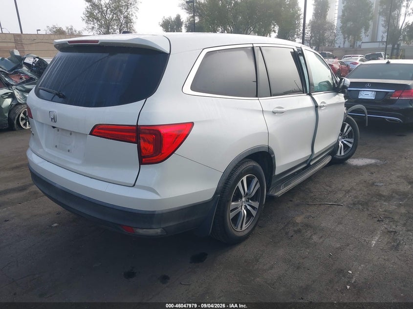 Vin: 5fnyf5h65gb018724, lot: 46547434, honda pilot ex-l 20164