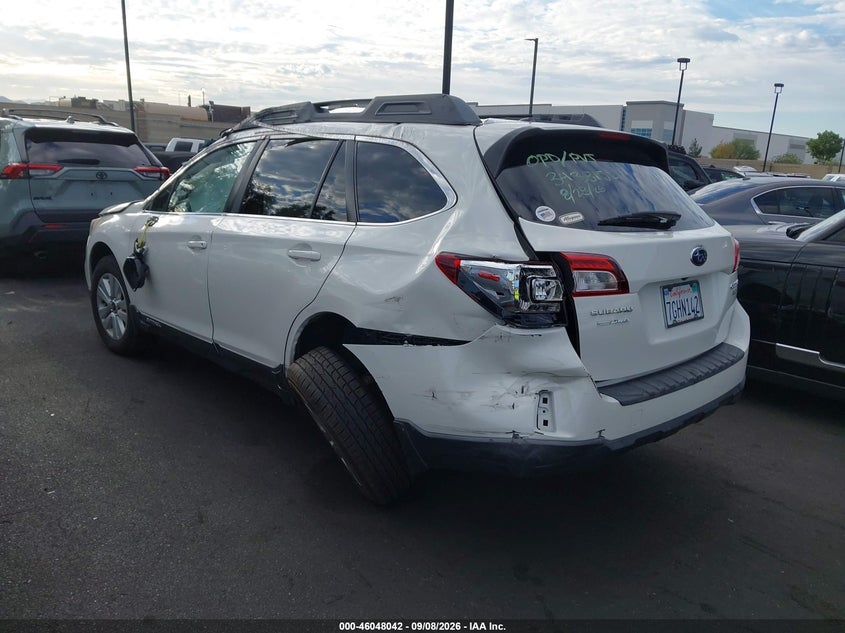Vin: 4s4bsaec6f3202064, lot: 46547496, subaru outback 2.5i premium 20153