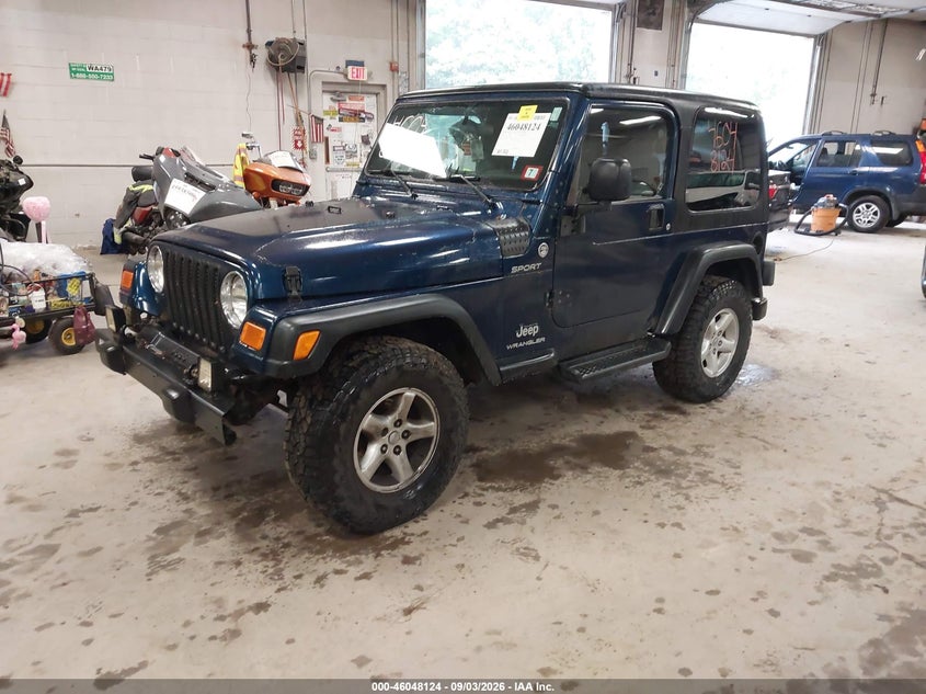 2005 JEEP WRANGLER SPORT UTILITY VEHICLE 4.0L I-6 REGULAR , 190HP
