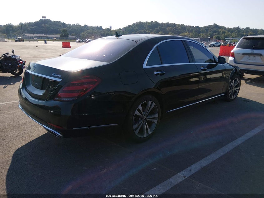 Vin: wddug8gb3ka432801, lot: 46547650, mercedes-benz s 560 4matic 20194