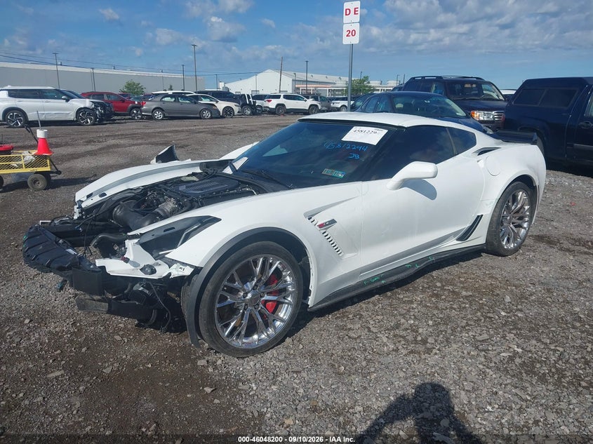2016 Chevrolet Corvette, По кругу, IAAI, VIN 1G1YP2D61G5600282 — фото 2