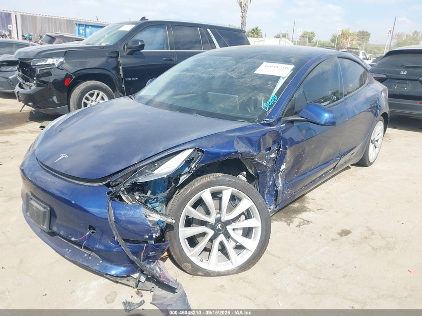 Vin: 5yj3e1ea6nf143808, lot: 46547665, tesla model 3 rear-wheel drive 20222