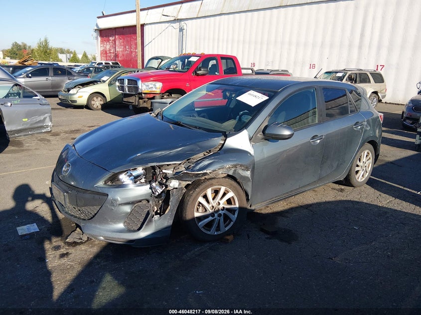 Vin: jm1bl1l84c1546564, lot: 46547672, mazda mazda3 i touring 20122