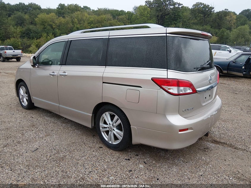 Vin: jn8ae2kp9b9002263, lot: 46547683, nissan quest le 20113