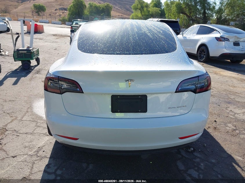 TESLA MODEL 3 2022 VIN 5YJ3E1EB0NF295589