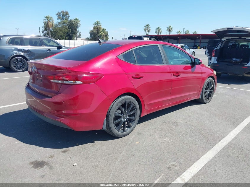 Vin: kmhd74lf6hu369255, lot: 46547733, hyundai elantra se 20174