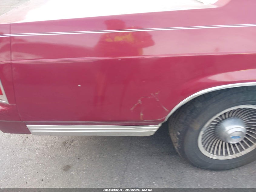 FORD CROWN VICTORIA 1991 VIN 2FACP74F9MX150654