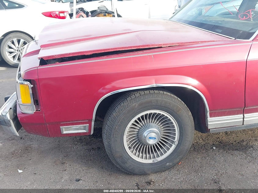 FORD CROWN VICTORIA 1991 VIN 2FACP74F9MX150654