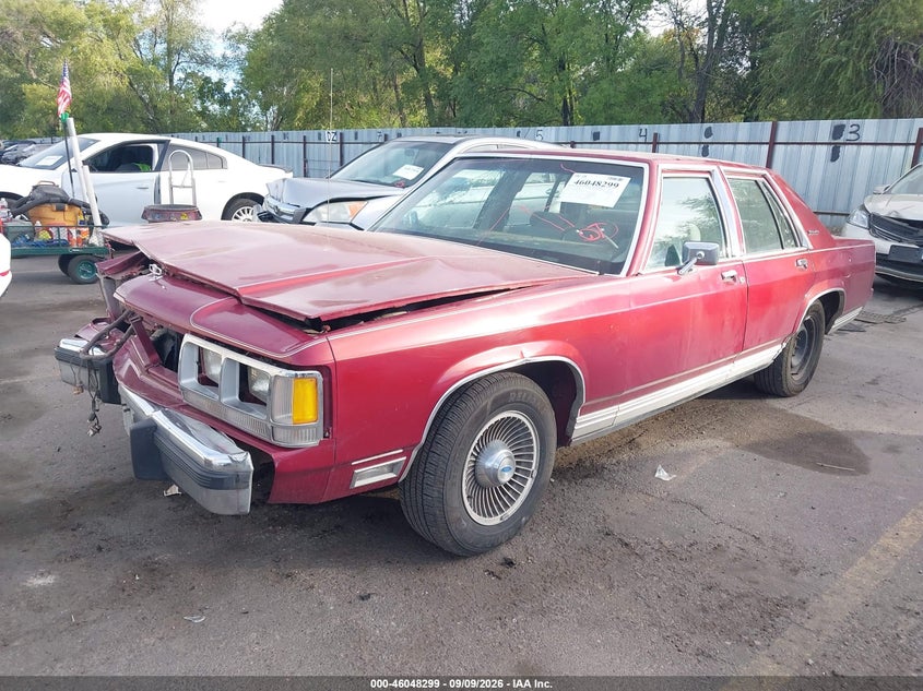 FORD CROWN VICTORIA 1991 VIN 2FACP74F9MX150654