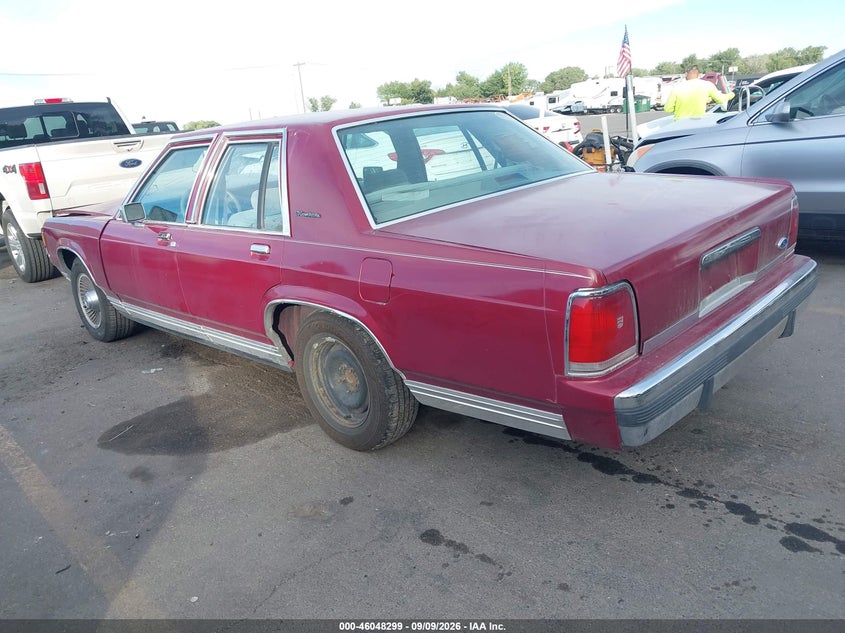 FORD CROWN VICTORIA 1991 VIN 2FACP74F9MX150654