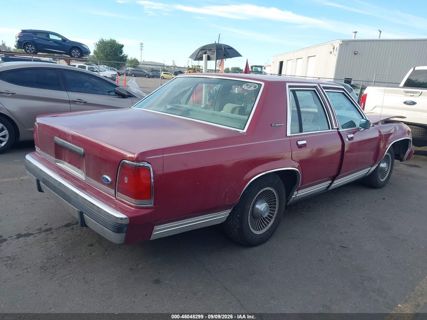 FORD CROWN VICTORIA 1991 VIN 2FACP74F9MX150654