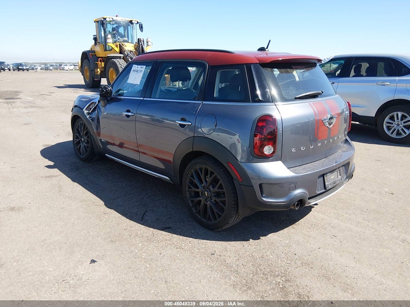 Vin: wmwzc5c5xgwu02082, lot: 46547794, mini countryman cooper s 20163