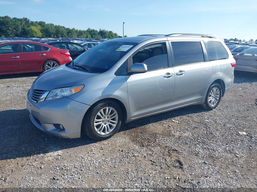 Vin: 5tdyk3dc3fs649266, lot: 46547855, toyota sienna xle premium 8 passenger 20152