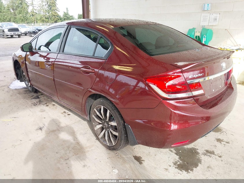Vin: 2hgfb2f92eh500235, lot: 46547939, honda civic ex-l 20143