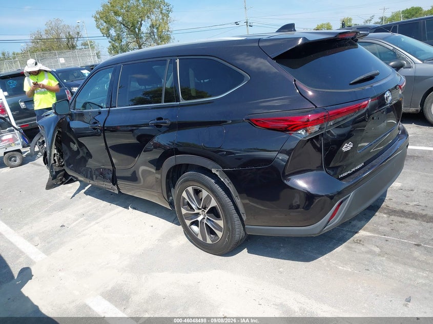 Vin: 5tdgzrah1ns092902, lot: 46547953, toyota highlander xle 20223