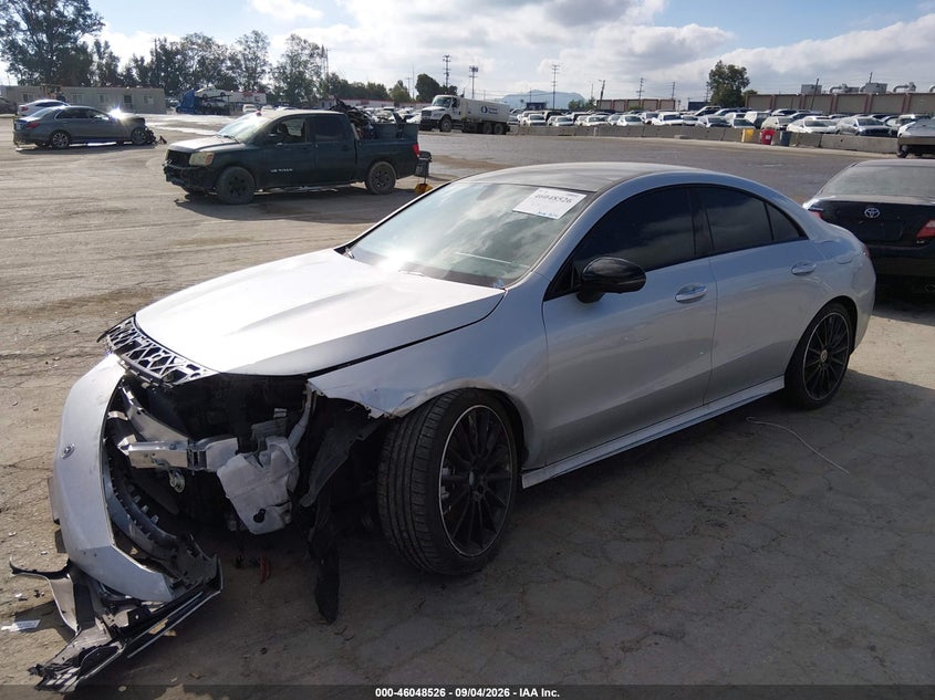 Vin: w1k5j4gbxnn316328, lot: 46547981, mercedes-benz cla 250 coupe 20222