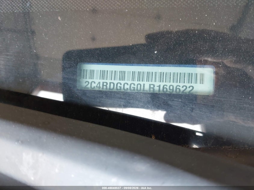 DODGE GRAND CARAVAN 2020 VIN 2C4RDGCG0LR169622