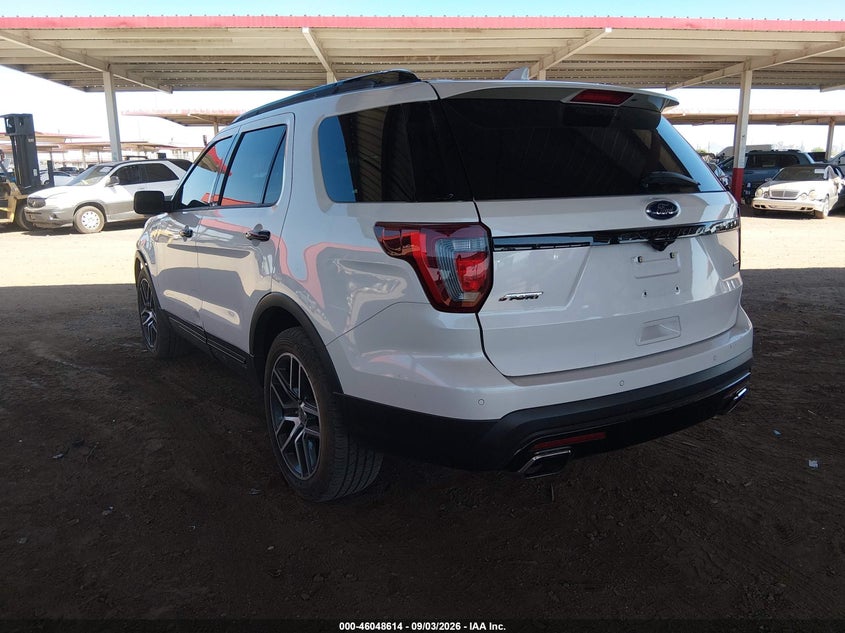 Vin: 1fm5k8gt9ggc72106, lot: 46548069, ford explorer sport 20163