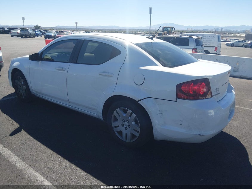 DODGE AVENGER 2013 VIN 1C3CDZAB7DN544708