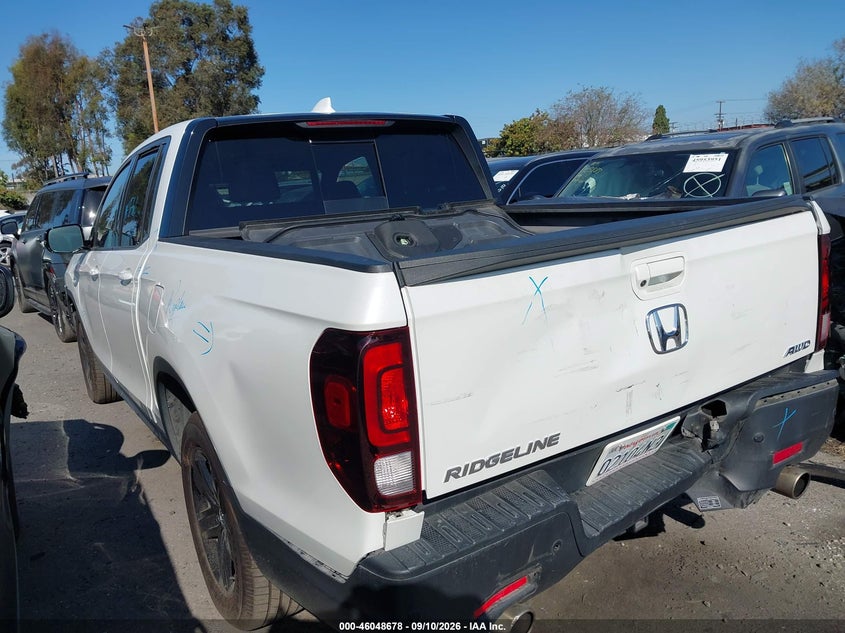 Vin: 5fpyk3f87nb027045, lot: 46548133, honda ridgeline black edition 20223