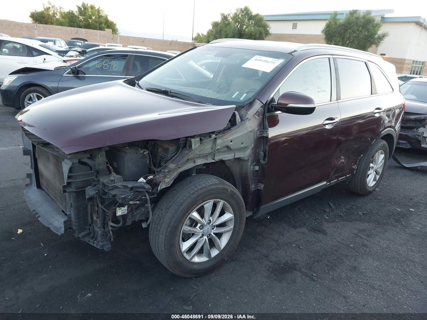 Vin: 5xypg4a3xjg347728, lot: 46548146, kia sorento 2.4l lx 20182