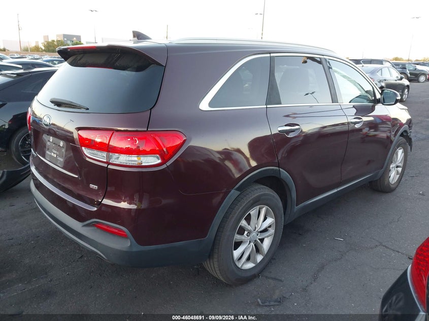Vin: 5xypg4a3xjg347728, lot: 46548146, kia sorento 2.4l lx 20184