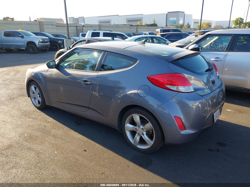 Vin: kmhtc6adxfu243644, lot: 46548150, hyundai veloster 20153