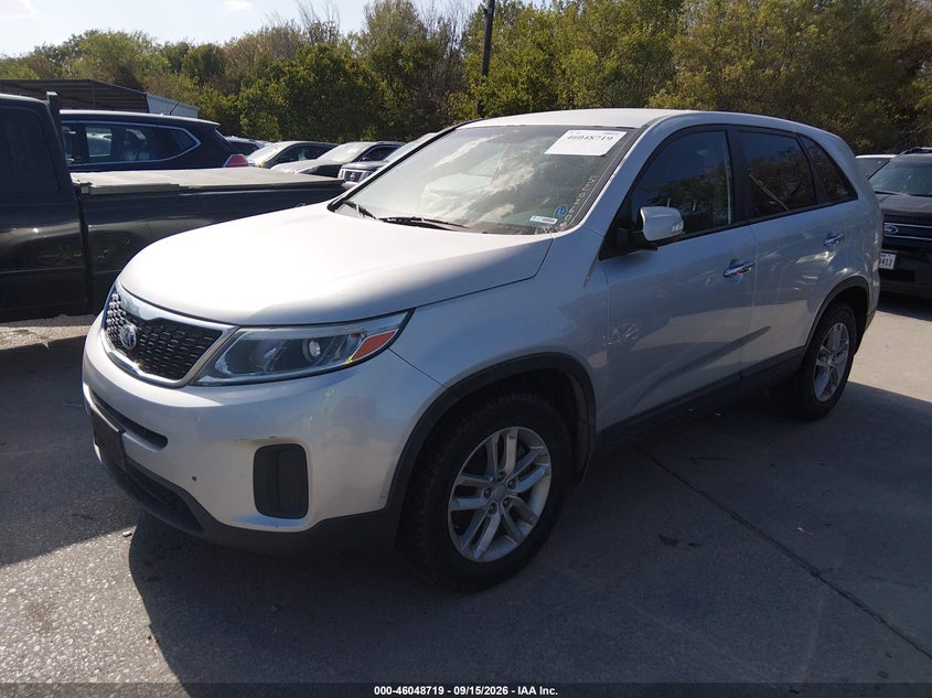 Vin: 5xykt3a68eg520260, lot: 46548174, kia sorento lx 20142