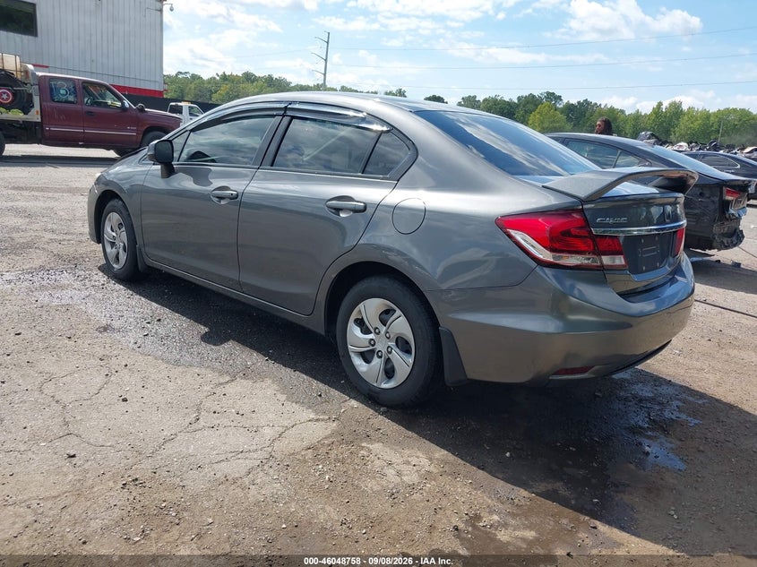 Vin: 2hgfb2f54dh585249, lot: 46548213, honda civic lx 20133