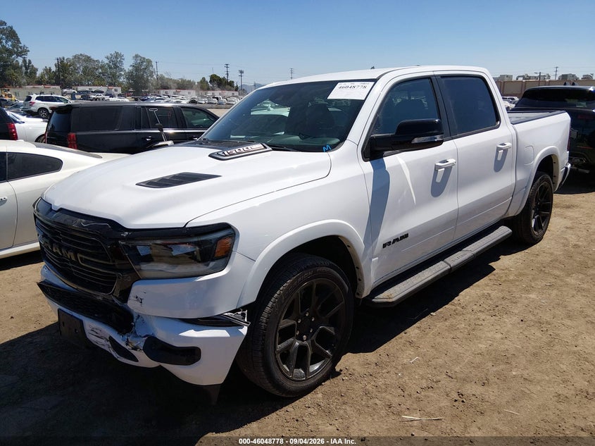 Vin: 1c6rrejm7nn190831, lot: 46548233, ram 1500 laramie  4x2 5'7 box 20222