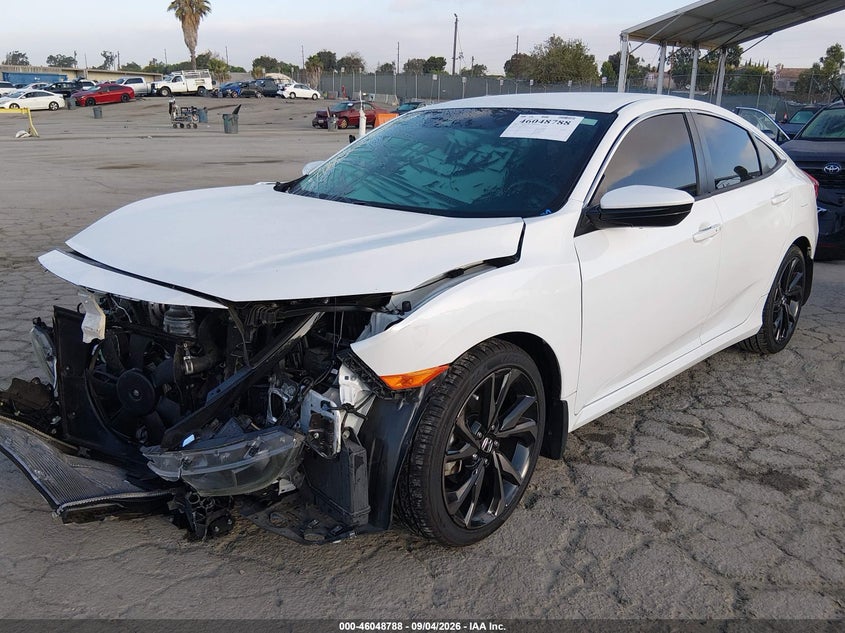Vin: 19xfc2f83ke209513, lot: 46548243, honda civic sport 20192