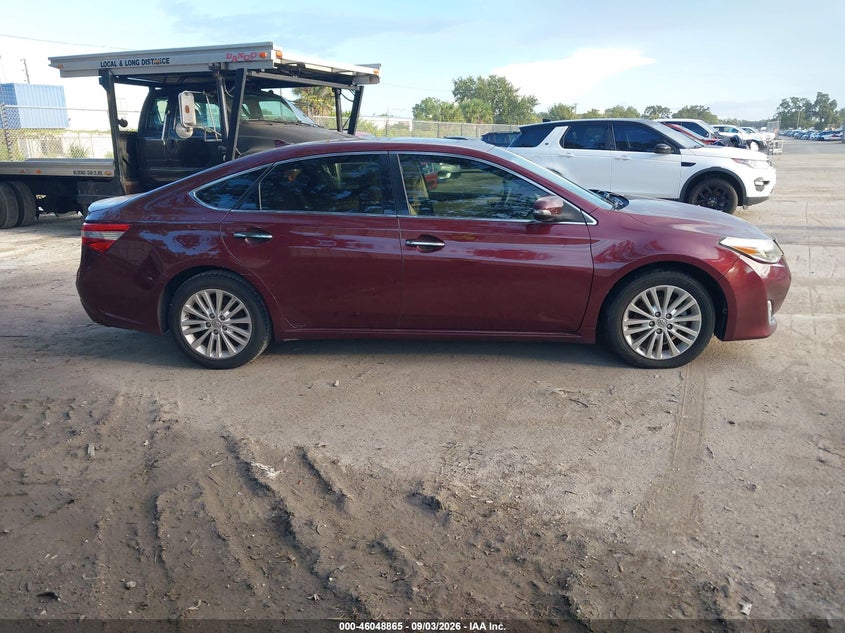 2014 TOYOTA AVALON SEDAN 2.5L I-4 DOHC, VVT, REGULAR , 156HP